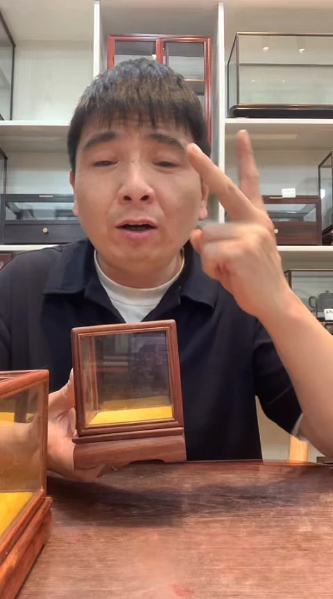 红酸枝木类玻璃罩062
