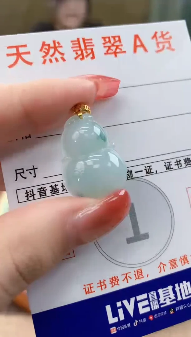 颈饰未镶嵌翡翠天然A货翡翠挂件