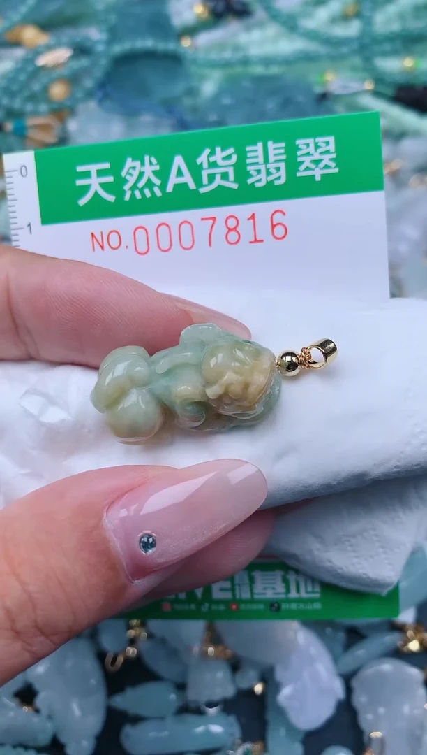 翡翠未镶嵌颈饰.0007816