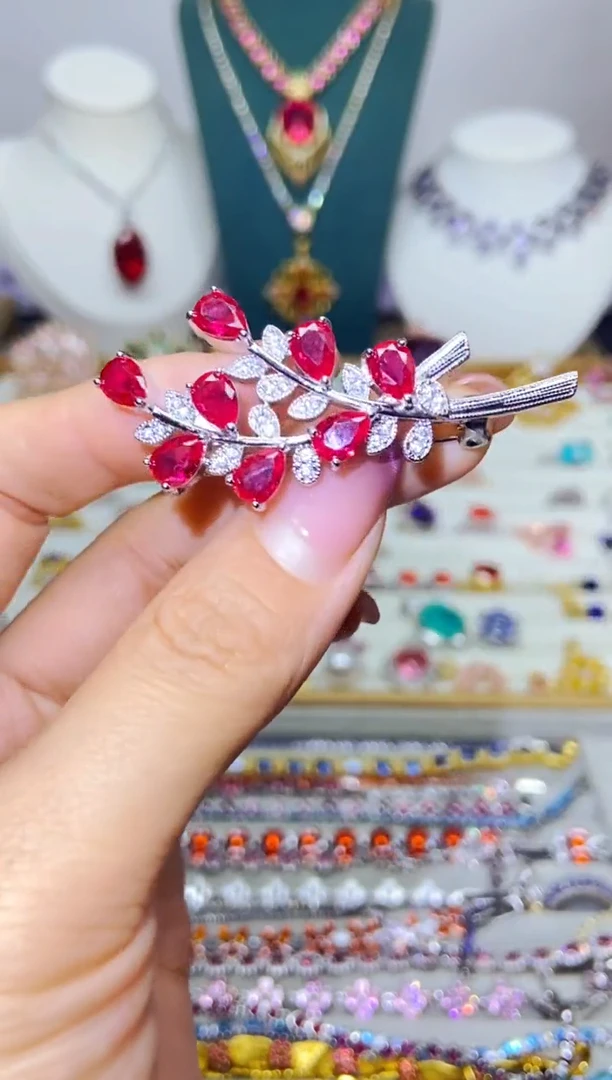 银S925镶嵌耳饰紫晶1