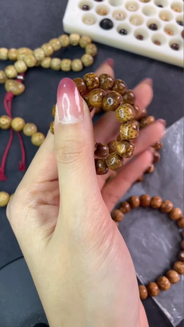 【闪购商品】星月菩提手串精工级浅珀桶珠8.5*7.5手串