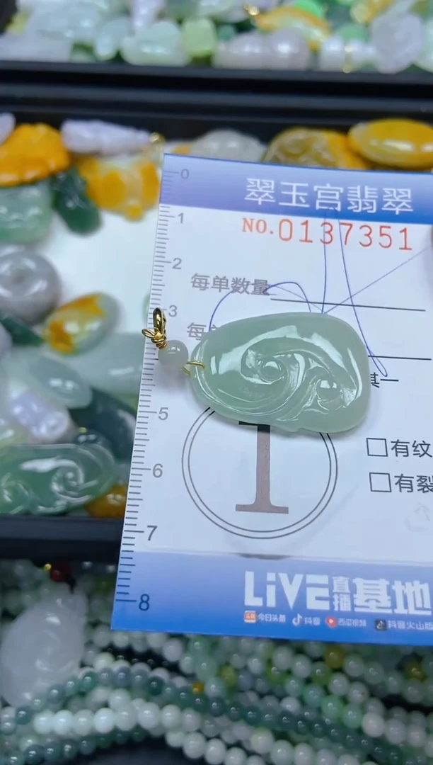 翡翠未镶嵌颈饰闪购0137351