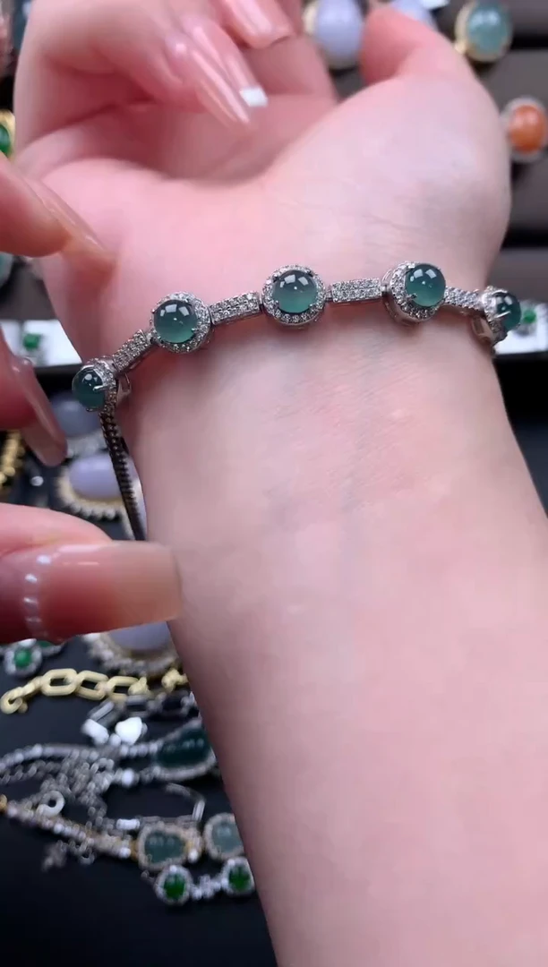 【闪购商品】翡翠戒指银S925镶嵌542141