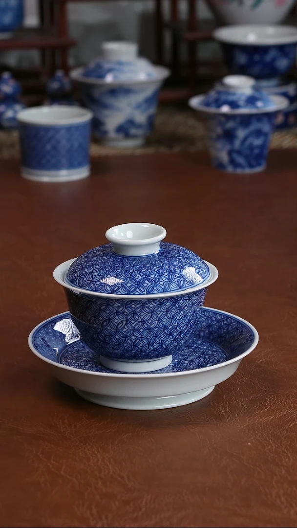 景德镇高端茶器M***m蓦奈手绘陶瓷茶具