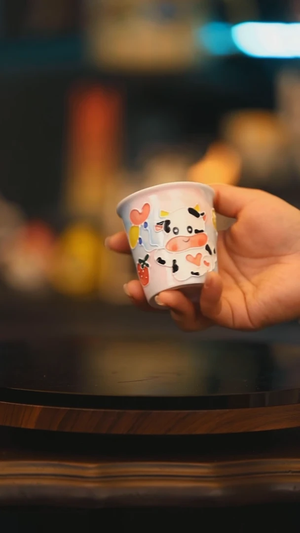 【闪购商品】杯子景德镇高温釉下彩绘设计师款