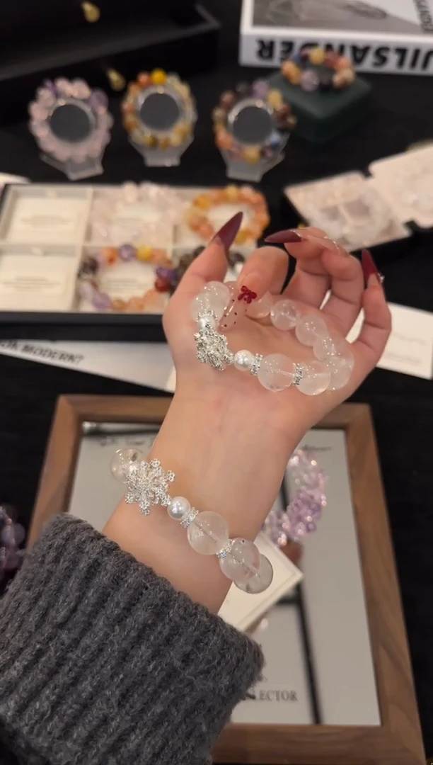 合金手链水晶白阿赛x3534