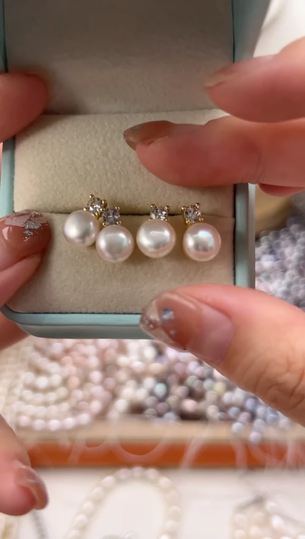 未镶嵌淡水珍珠福利强光*珍珠精工镶嵌（7mm左右）