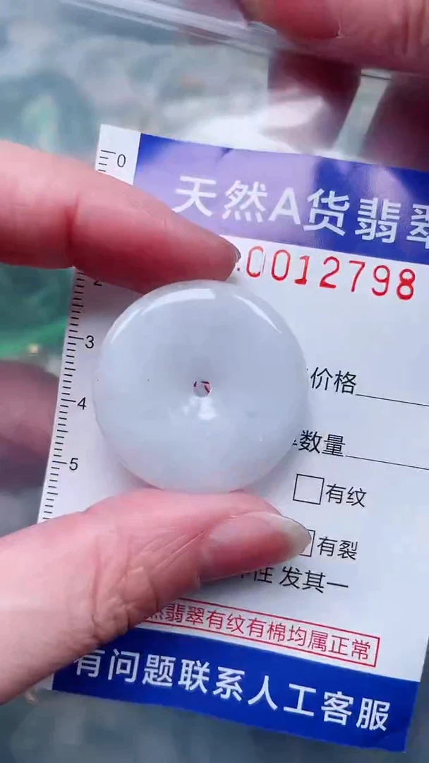 翡翠未镶嵌吊坠(赠链)1