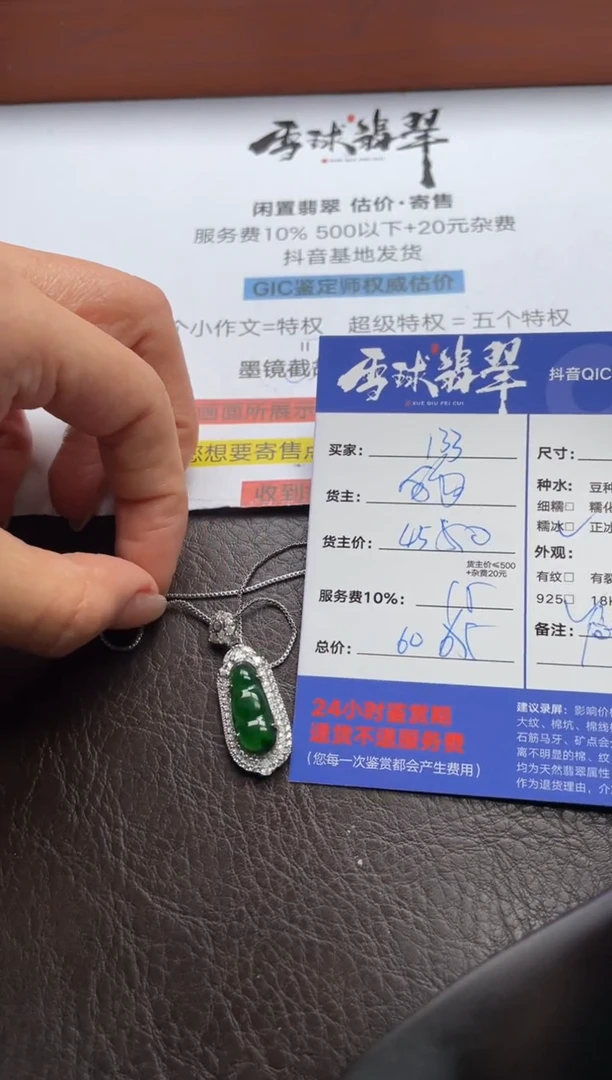 翡翠银S925镶嵌颈饰用****平139332847HHH