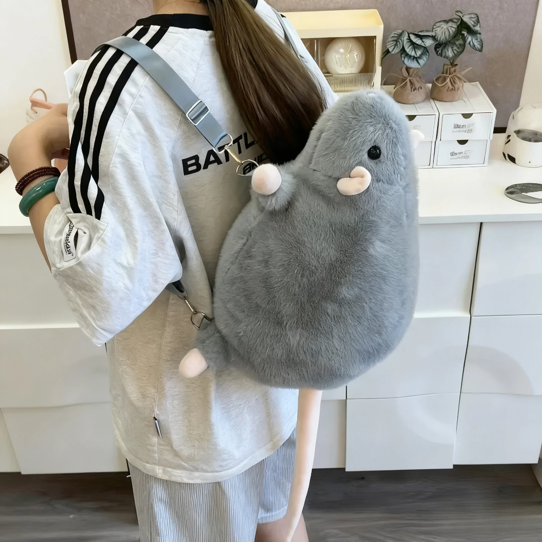 网红同款可爱仿真老鼠礼物花枝鼠毛绒玩具包包公仔创意送女朋友