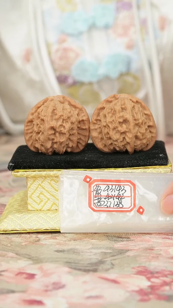 把件文玩核桃白狮子微修