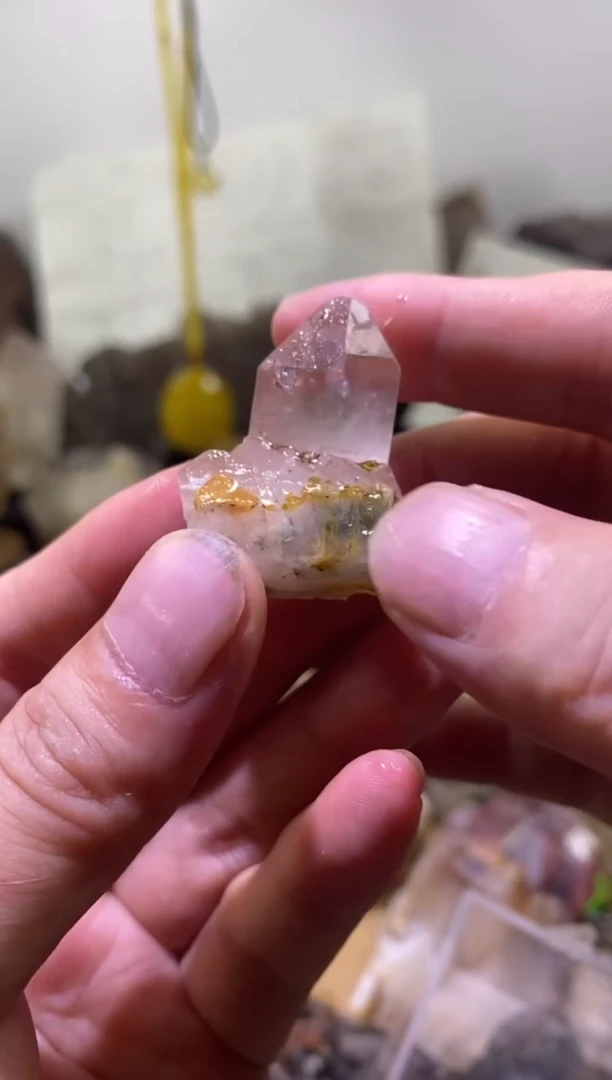 水晶珠宝半成品未镶嵌41号超七莫奈小晶簇