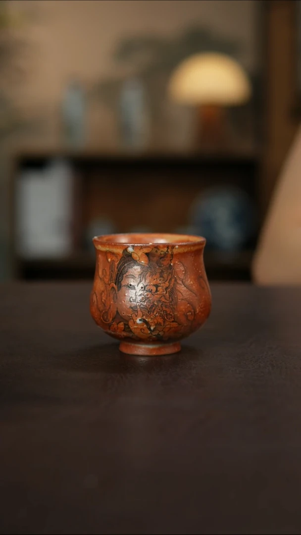 杯景德镇陶瓷杯碗柴烧多人