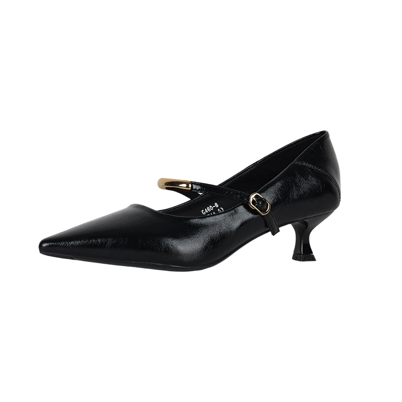 吸汗细跟高跟鞋尖头气质秋季女鞋套脚防滑百搭