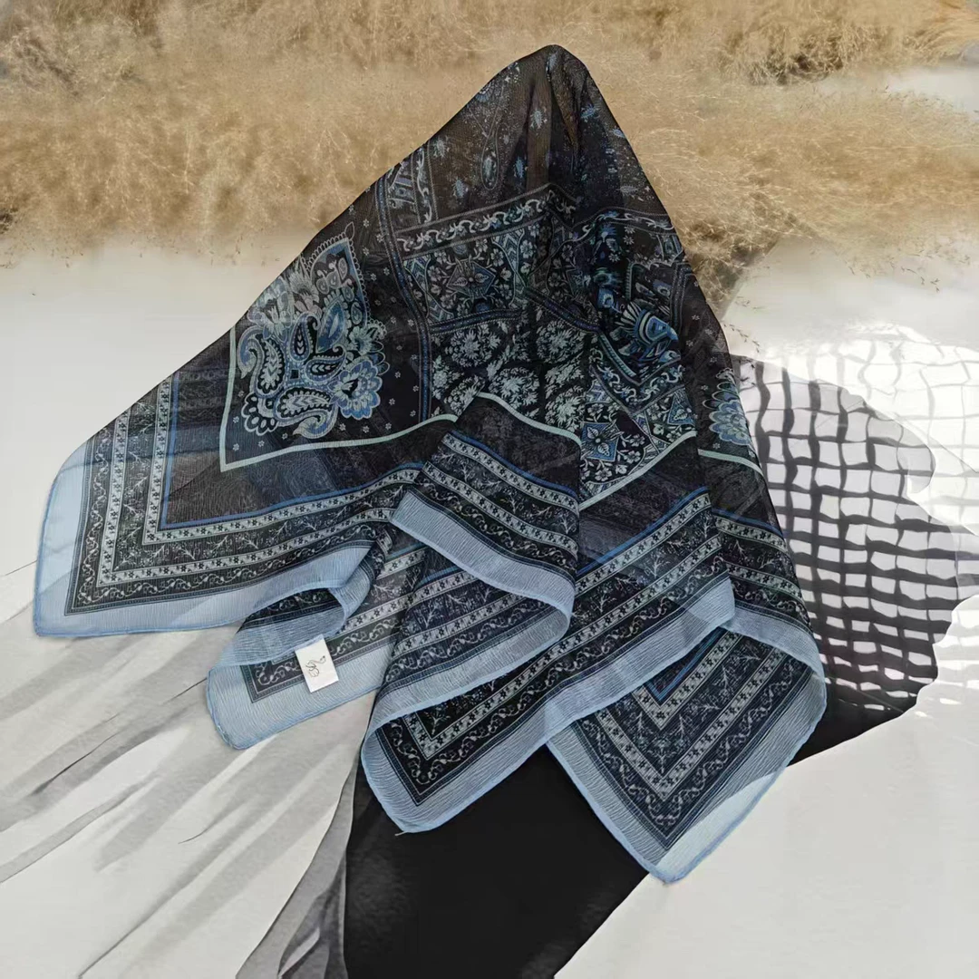 （820）2025新款春夏季方巾西丽纱气质百搭防晒丝巾（西丽纱70*70）