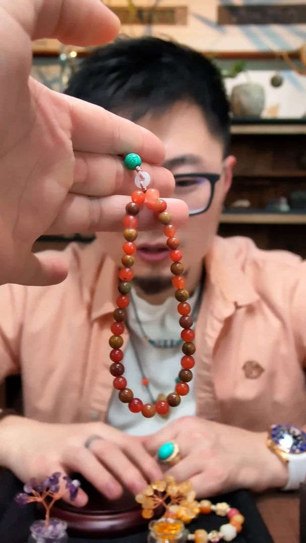 未镶嵌手机链南红玛瑙南红手机链DN