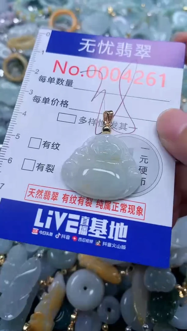 翡翠未镶嵌吊坠(不含链)4261