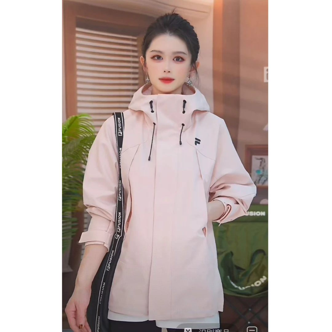 Fila/斐乐男女同款梭织外套两件套防风防水可拆卸外套T11U543702F