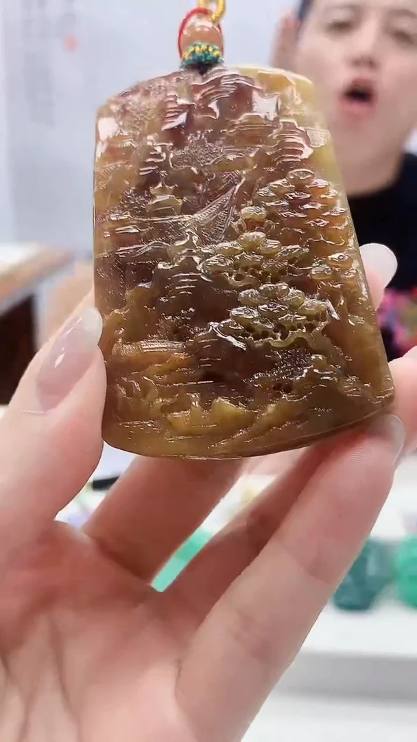 定制翡翠未镶嵌4812lr-毛货挂件送珠链