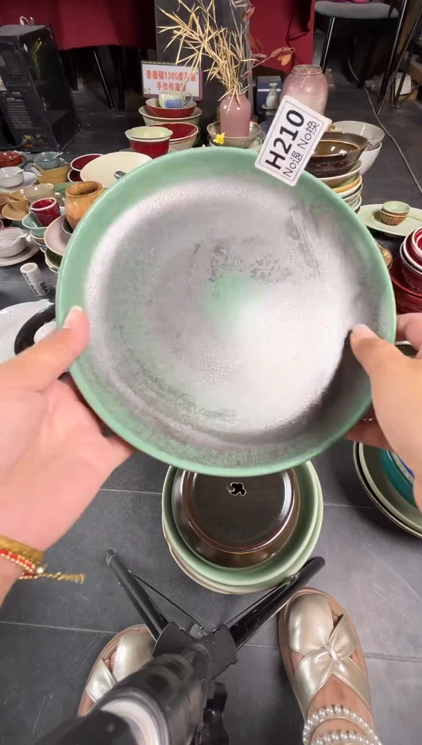 陶瓷听h201只此青绿浅盘