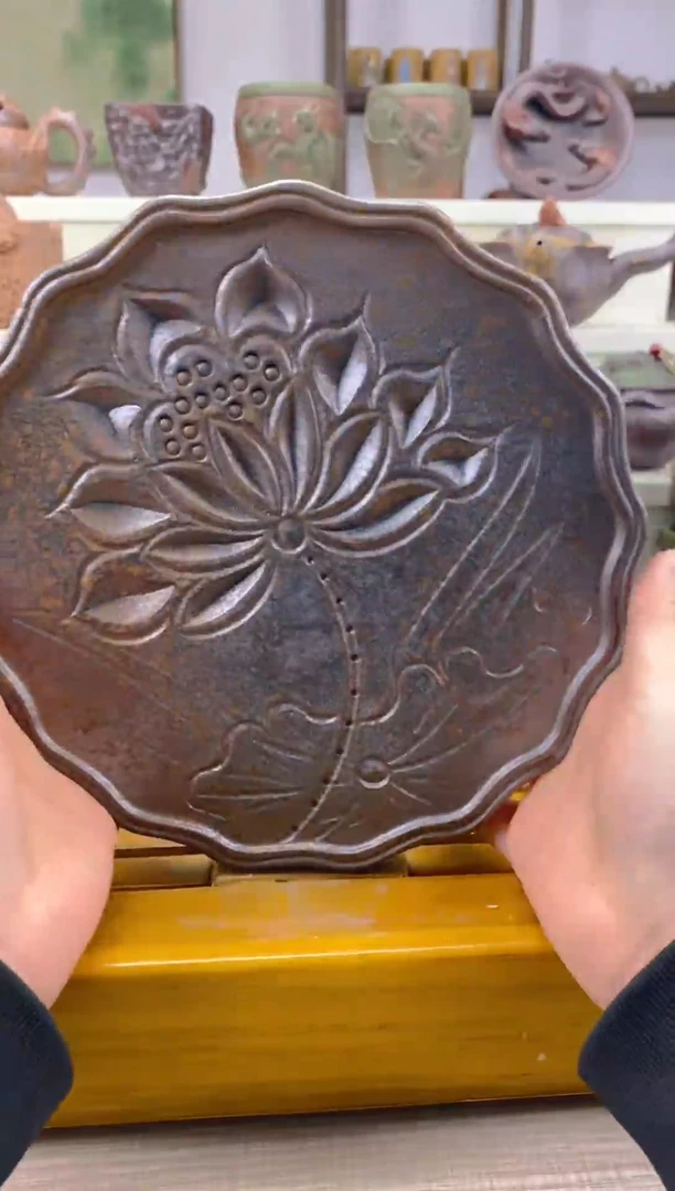 【闪购商品】紫砂茶杯宜兴原矿紫砂壶承