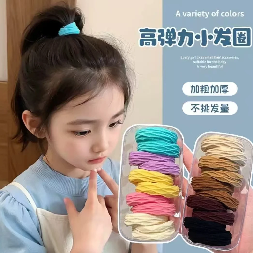 高弹力耐用丸子头发圈女扎头皮筋不勒头马尾发绳网红2025新款头绳
