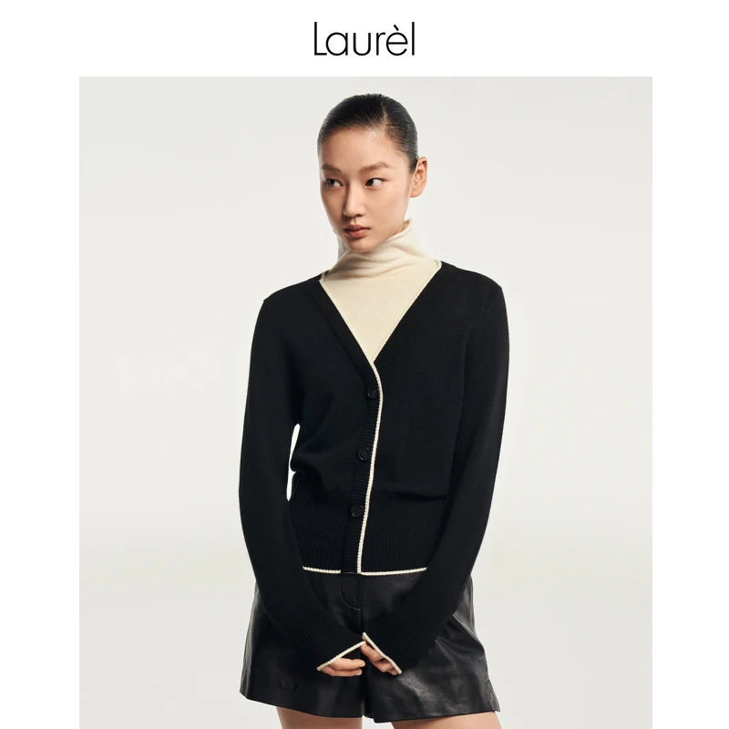 【丽公主专享】Laurel秋冬新款高领羊绒毛衫LWL344M10800