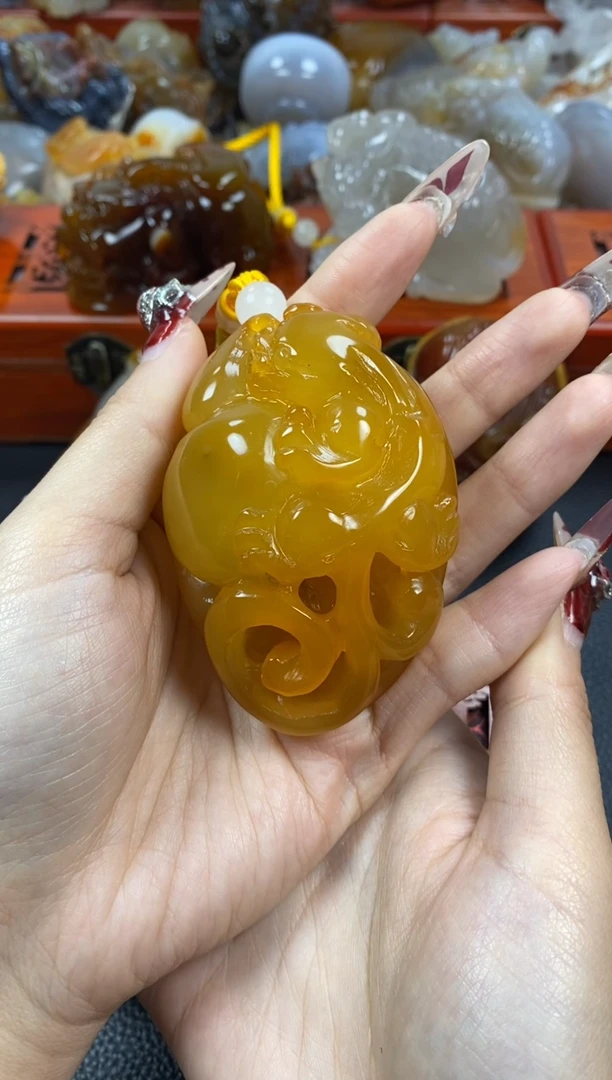 【闪购商品】玛瑙/玉髓手把未镶嵌1