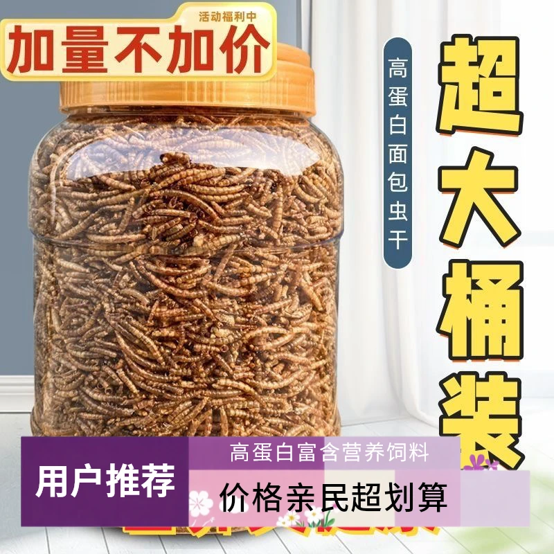 面包虫干高蛋白营养仓鼠鹦鹉芦丁鸡金丝熊乌龟鸟饲料零食中秋福利