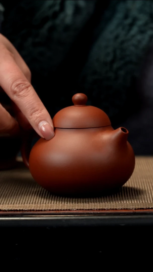 紫砂茶盏红皮龙文旦170CC微瑕