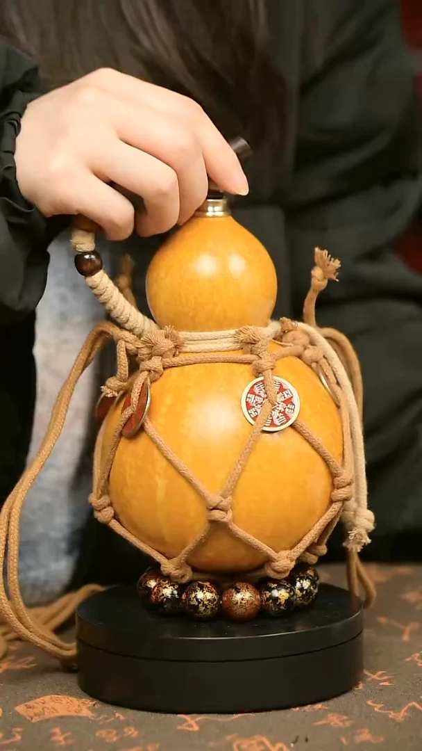 中药煮色 大漆葫芦水壶/酒壶 一物一拍