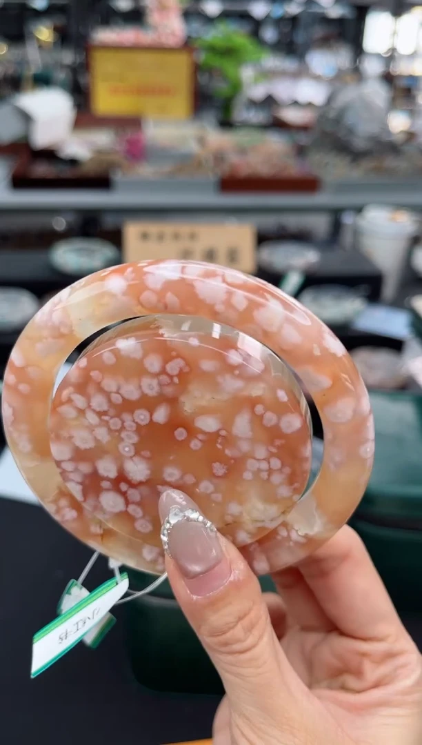 【闪购商品】石英质玉手镯未镶嵌64圈口（赠品镯心）S9105