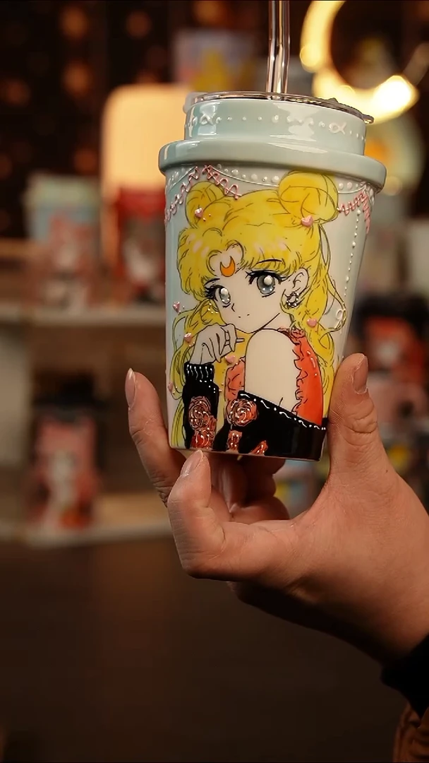 (玉泥）景德镇手工手绘文创陶瓷杯