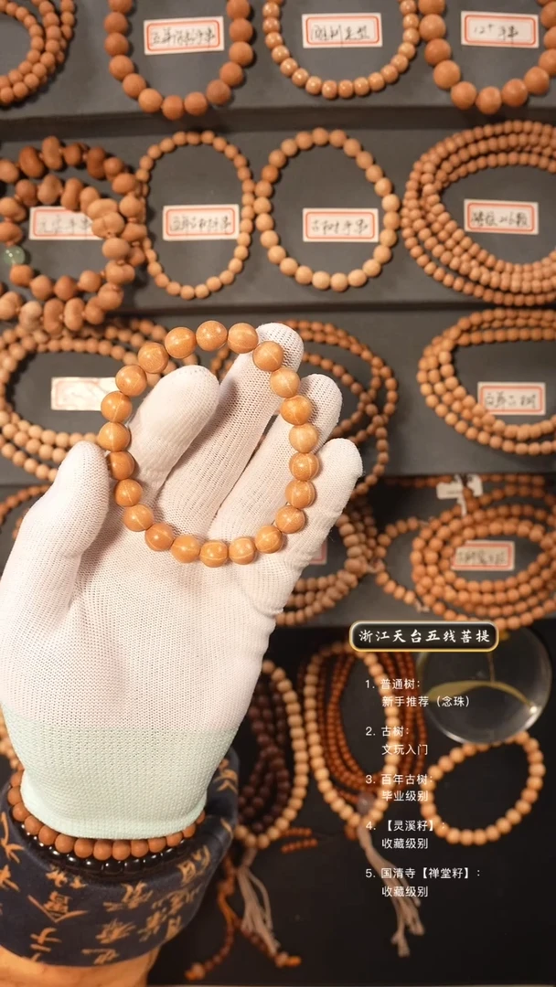 【闪购商品】五线菩提吊坠去皮手串10+