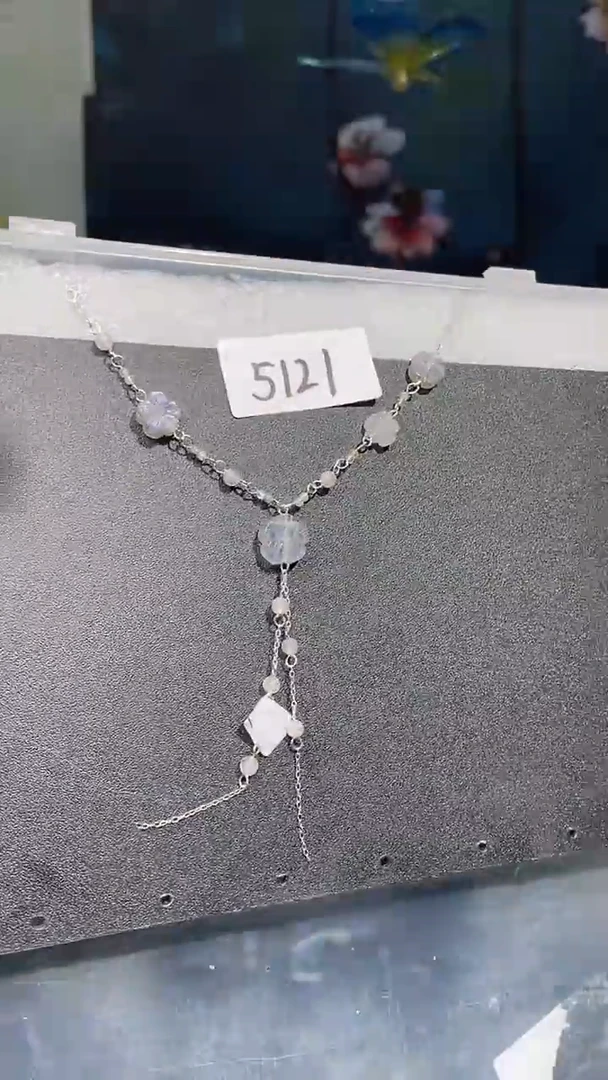 颈饰未镶嵌月光石喜欢拍