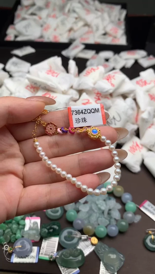 【闪购商品】淡水珍珠手绳银S925镶嵌一