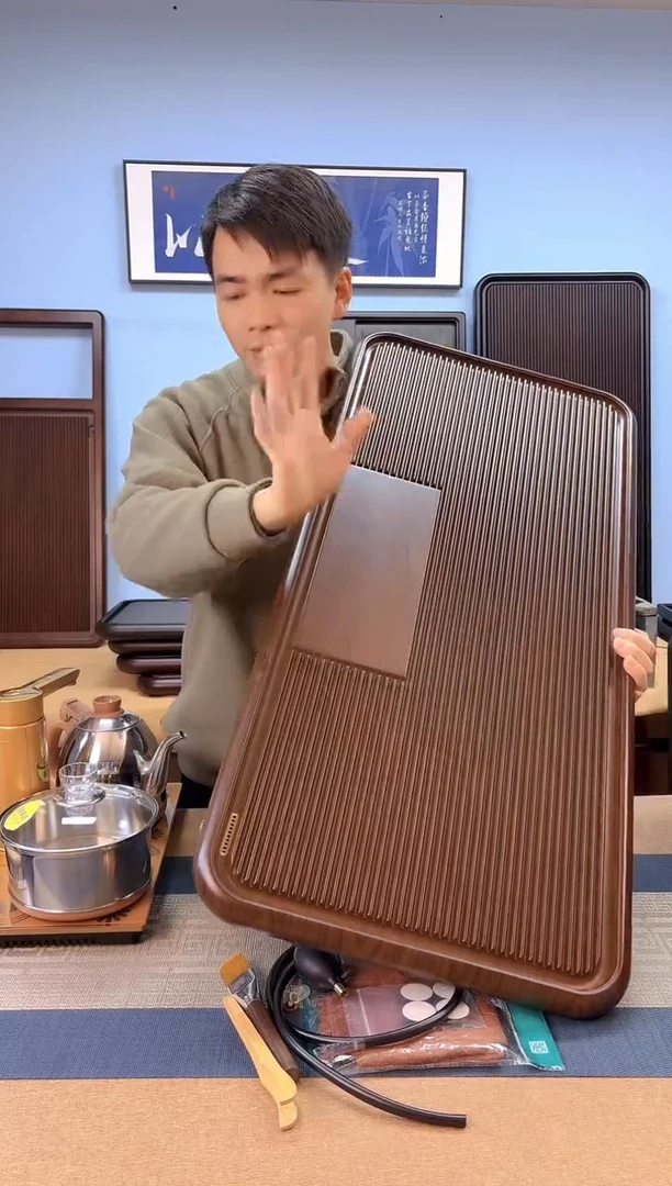 【闪购商品】凌龙黄色款式茶盘90*43*4