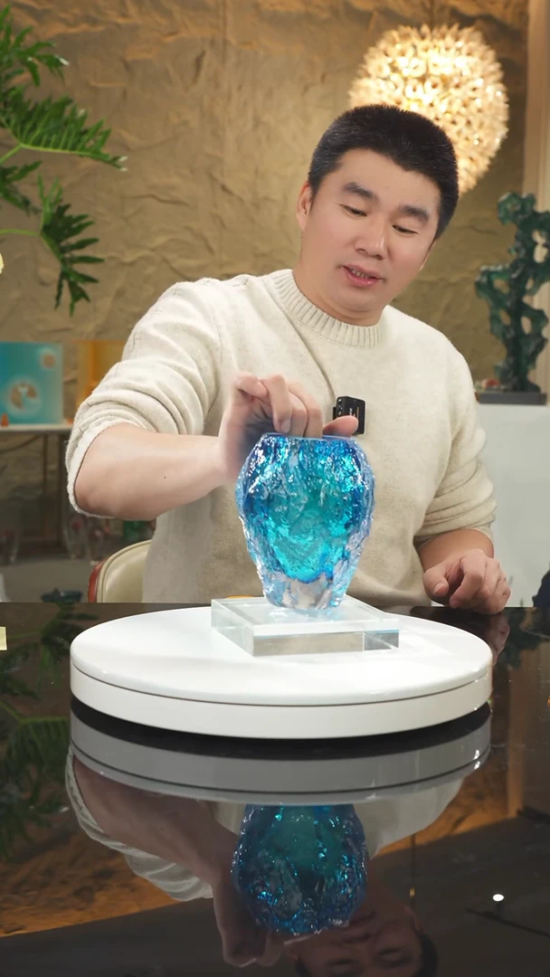 【闪购商品】摆件福利蓝色花瓶