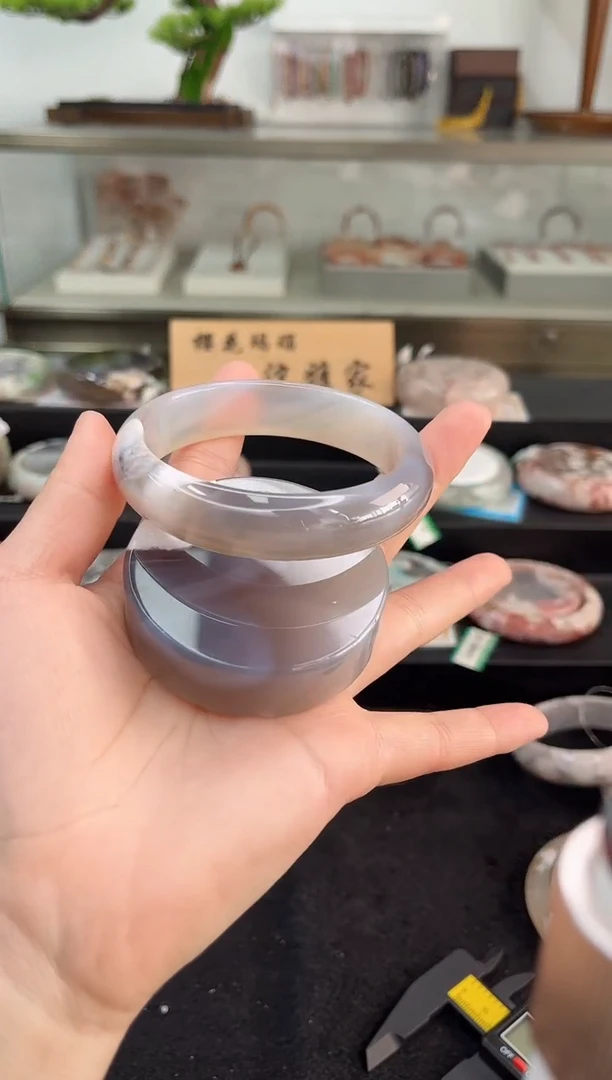 未镶嵌手镯石英质玉64圈口（赠品镯心）30156