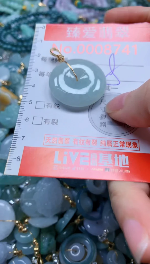 翡翠未镶嵌吊坠(不含链)8741
