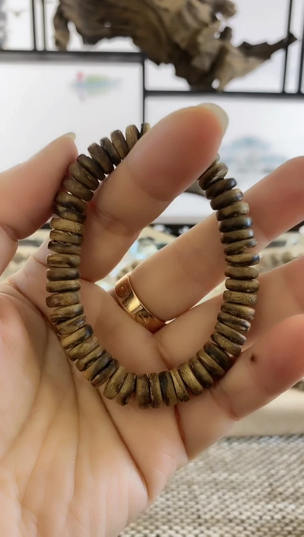 【闪购商品】沉香手串达拉干熟结老料9+MM单圈