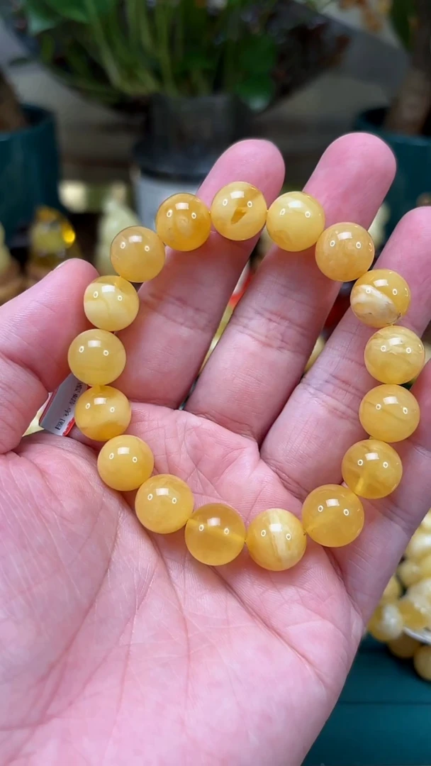 手链蜜蜡未镶嵌【p44】俄料微瑕蜜蜡单圈 16.7克 12mm