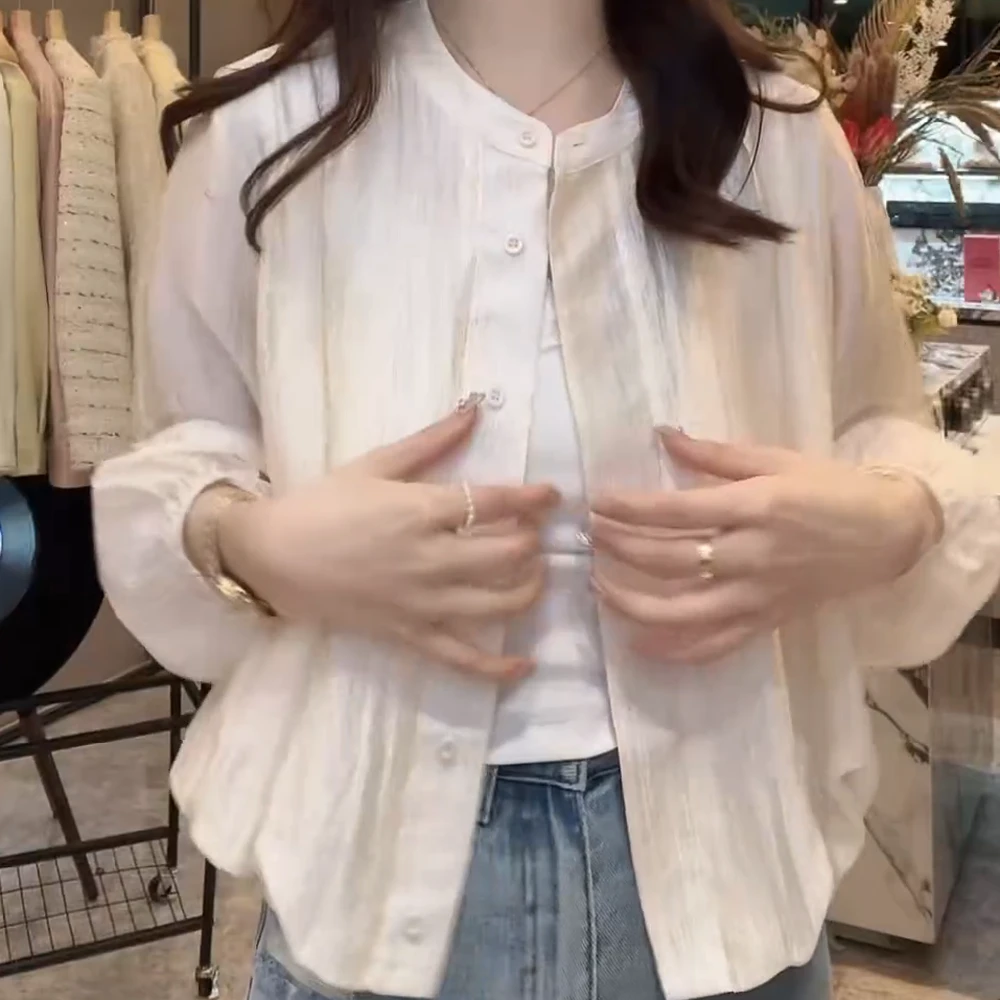 【香槟晚宴】衬衫女2025新款爆款洋气春季优雅风外穿长袖衬衣