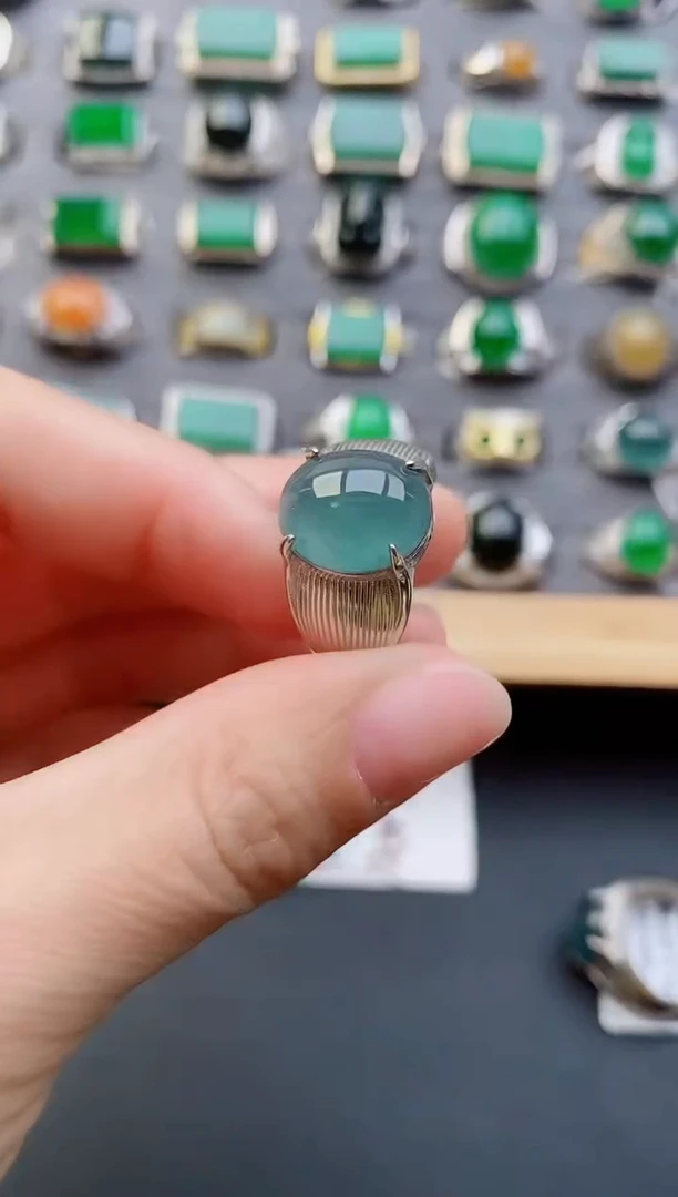 【闪购商品】翡翠戒指银S925镶嵌1212