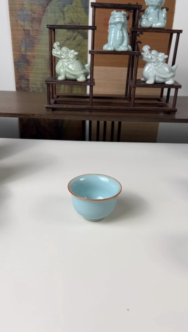 【闪购商品】杯珑匠天青圈足小压手