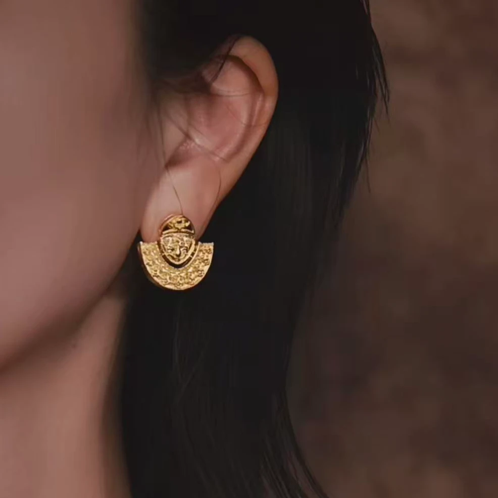 【金娜娜】莫奈花园耳钉 足金999 细工正品 优雅气质 法式轻奢