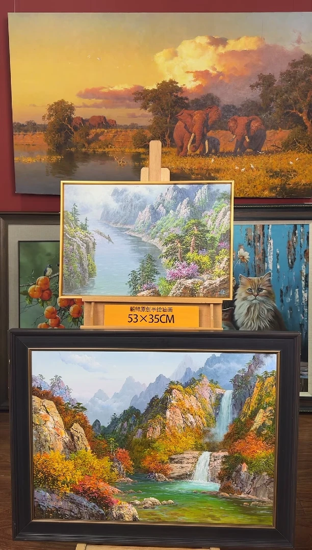 油画【5号】约53*35cm丨朝鲜原创纯手绘孤品油画丨顺丰包邮