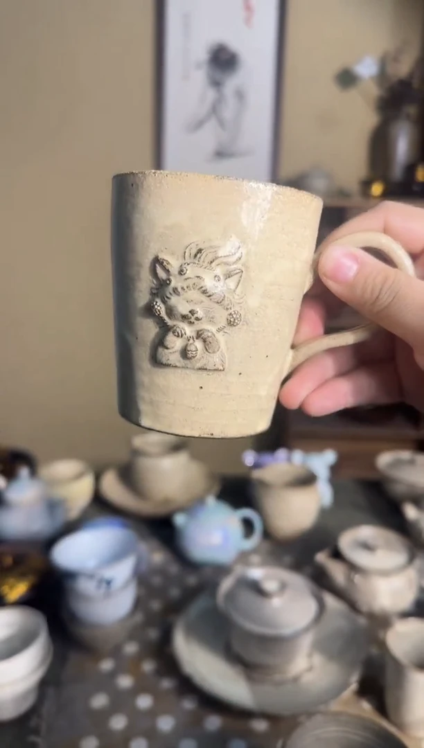 瓷片丢**星招财猫猫马克杯1啊啊啊啊啊啊啊