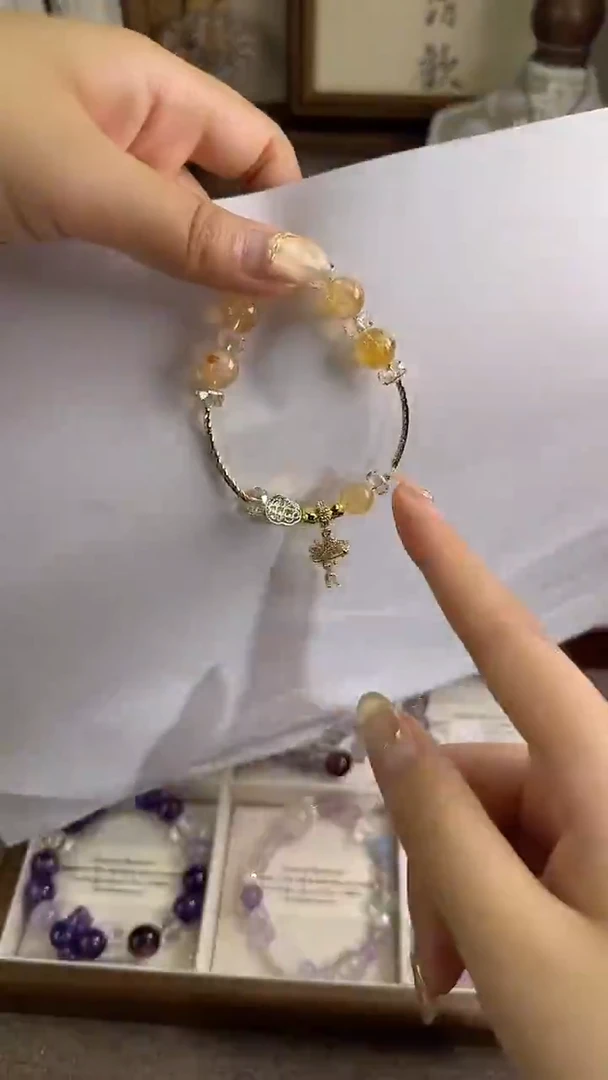 未镶嵌手串水晶黄水晶手串