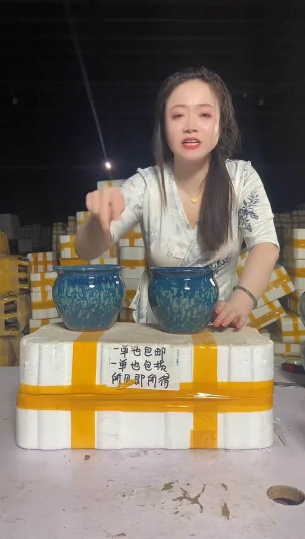 宜兴紫砂粗陶花盆14/13